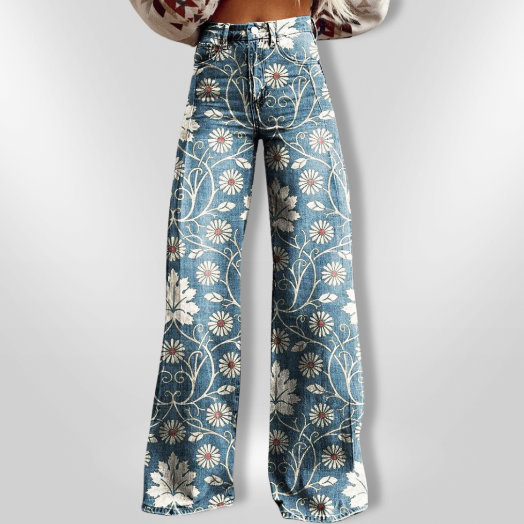 VIOLA | Pantalon Évasé Vintage