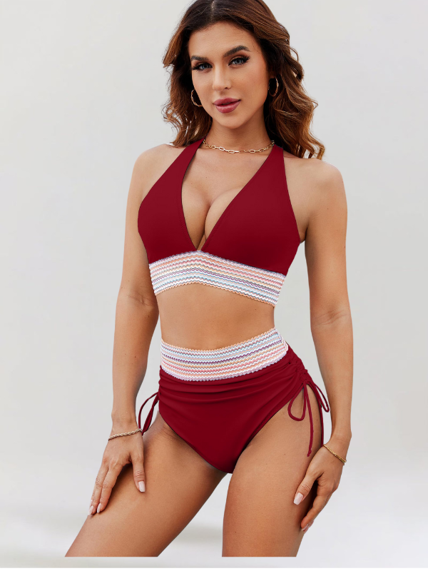 VivaJolie | Ensemble Bikini avec Contrôle du Ventre et Taille Haute