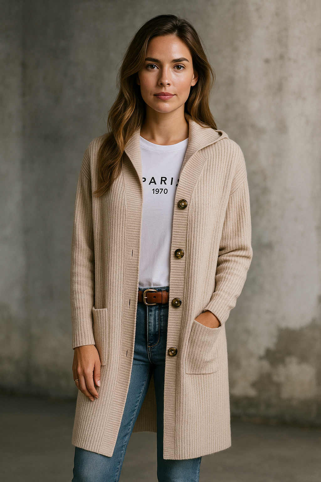 VivaJolie | Manteau Tricoté Confortable et Élégant