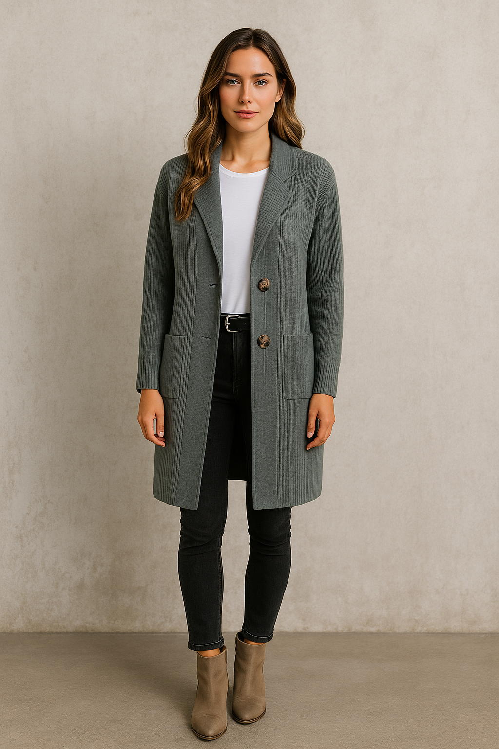 VivaJolie | Manteau Tricoté Confortable et Élégant