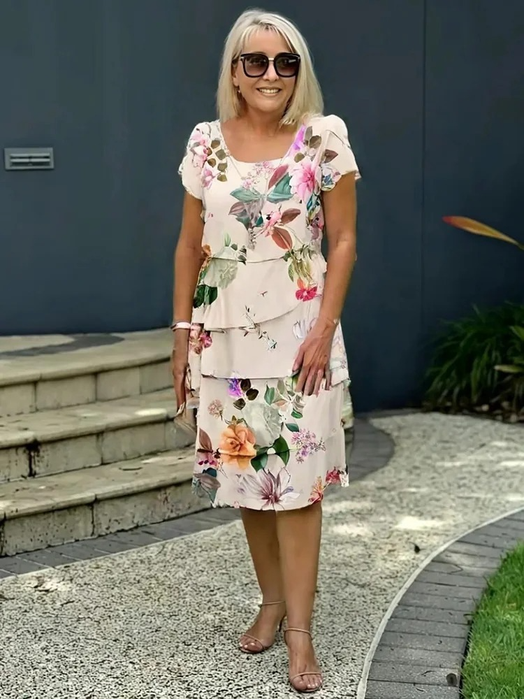 Émilie | Robe Maxi Élégante À Fleurs