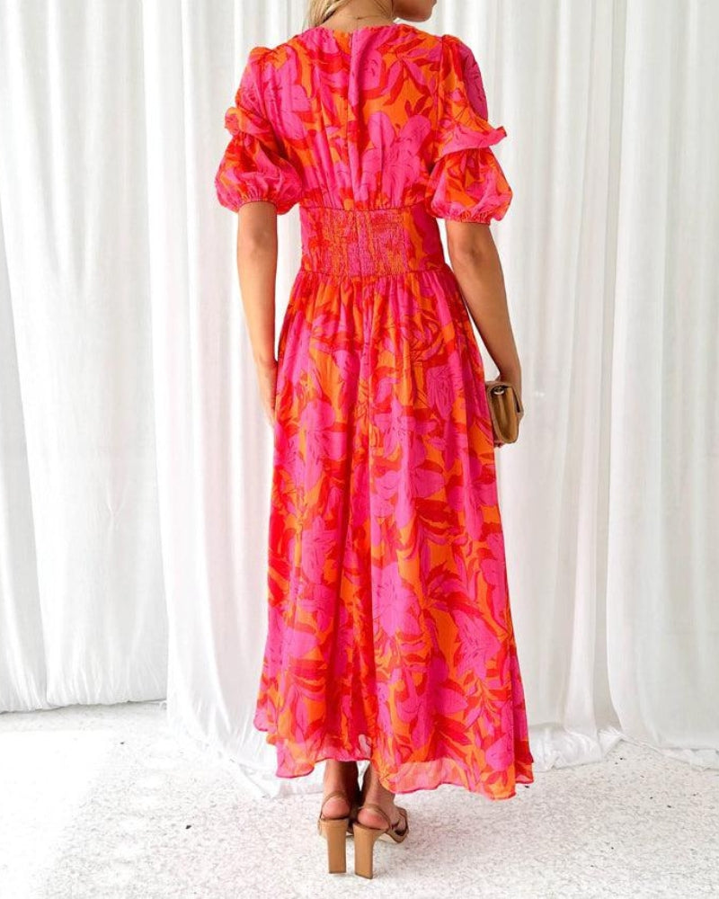 VivaJolie | Derana | Robe Maxi Rouge Rose