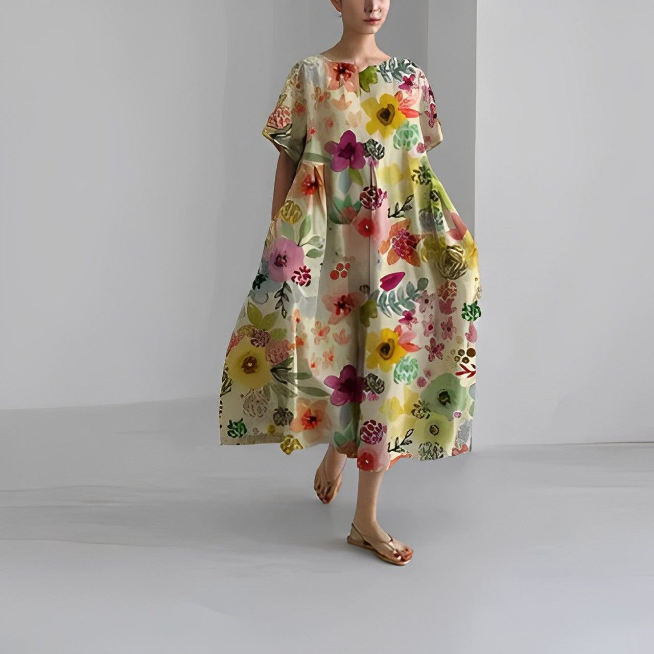 VivaJolie | Amelia | Robe Bohème À Fleurs