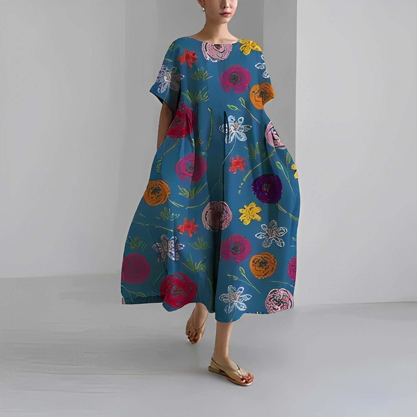 VivaJolie | Amelia | Robe Bohème À Fleurs