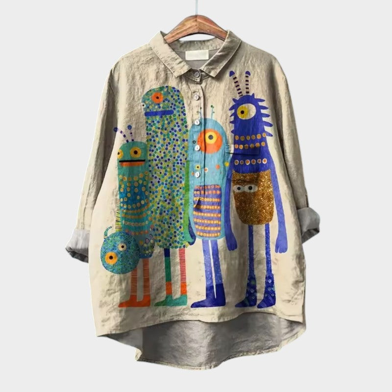 ELISABETTA | Blusa Oversize Floreale con Comfort Avvolgente per Giornate Spensierate