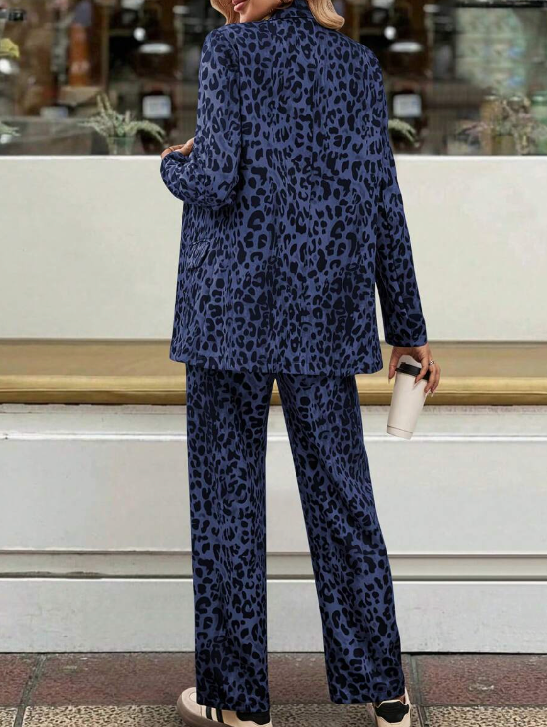 Loungewear Club – Ensemble Élégant à Imprimé Léopard