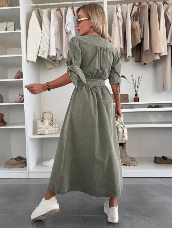 Ivanka - Robe En Denim Élégante