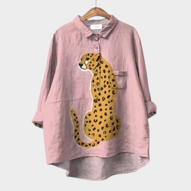 VivaJolie | VIOLETTA | Blouse fleurie oversize au confort absolu pour les journées ensoleillées