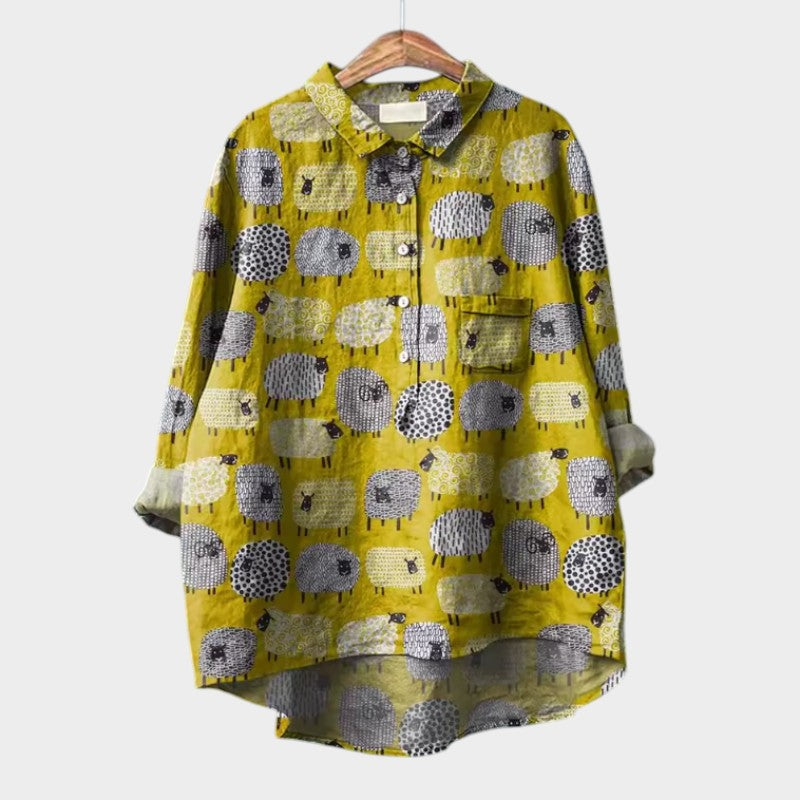 VivaJolie | VIOLETTA | Blouse fleurie oversize au confort absolu pour les journées ensoleillées