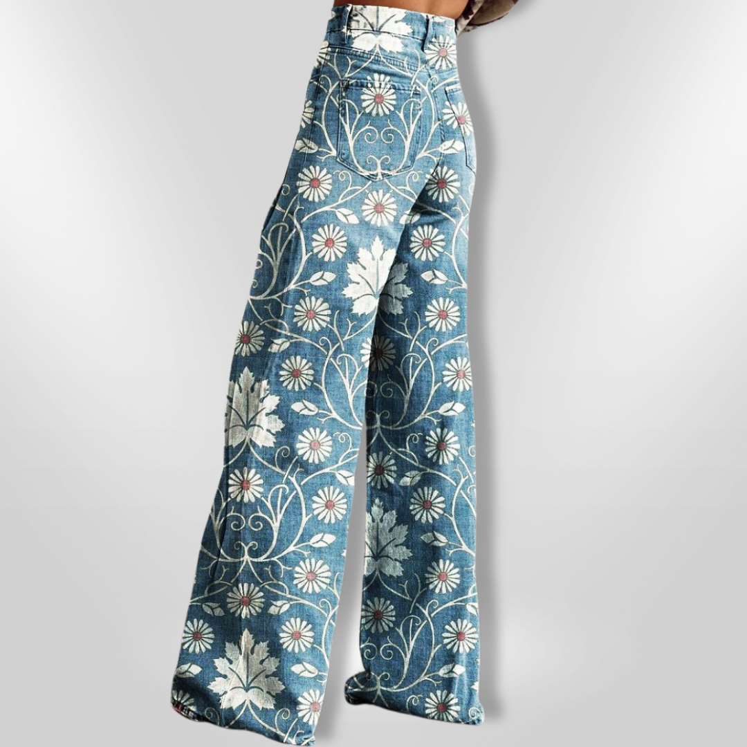 VIOLA | Pantalon Évasé Vintage