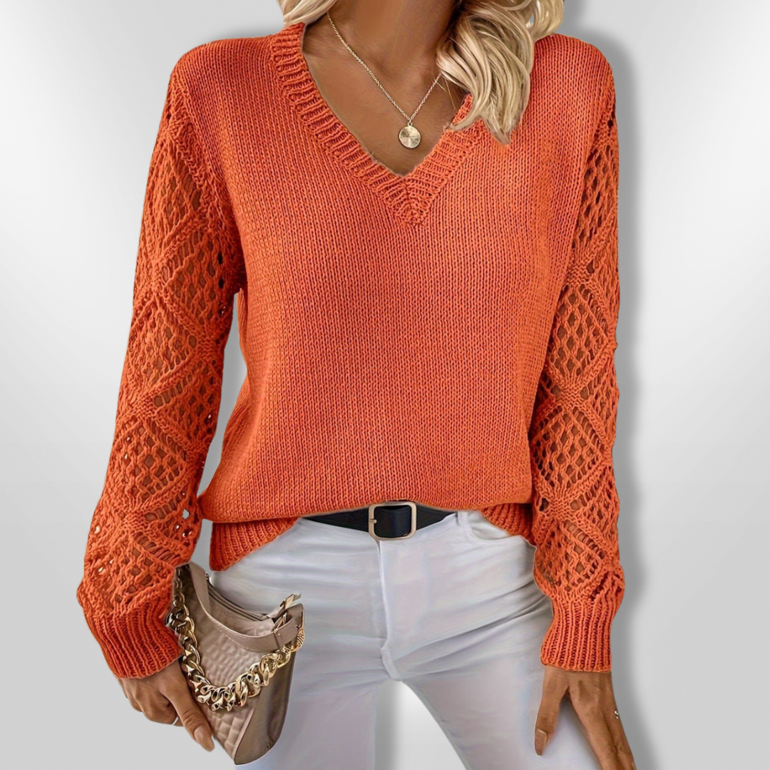 ROSA | Pull en tricot col V
