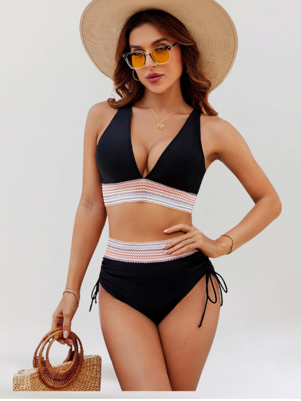 VivaJolie | Ensemble Bikini avec Contrôle du Ventre et Taille Haute
