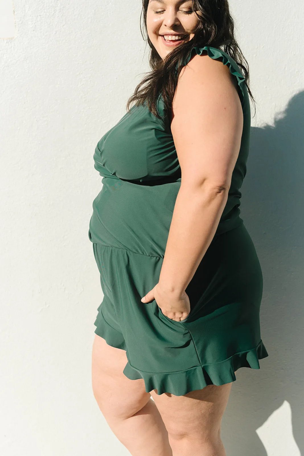 VivaJolie | Maillot de bain à volants avec maintien de la poitrine