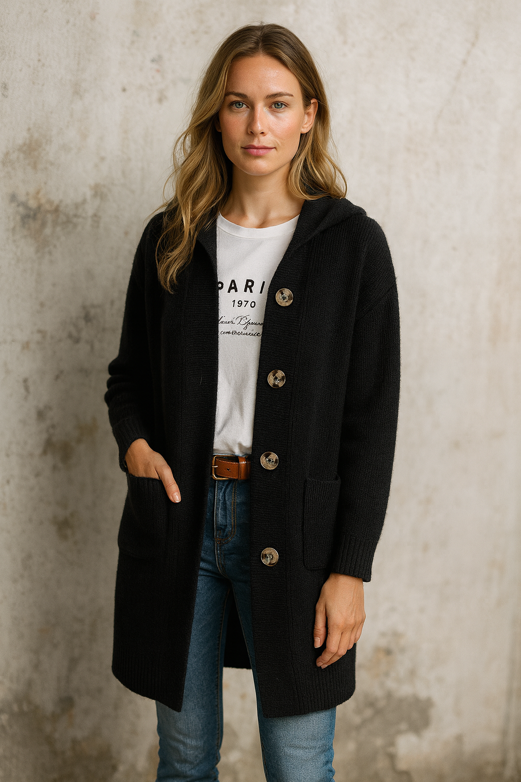 VivaJolie | Manteau Tricoté Confortable et Élégant