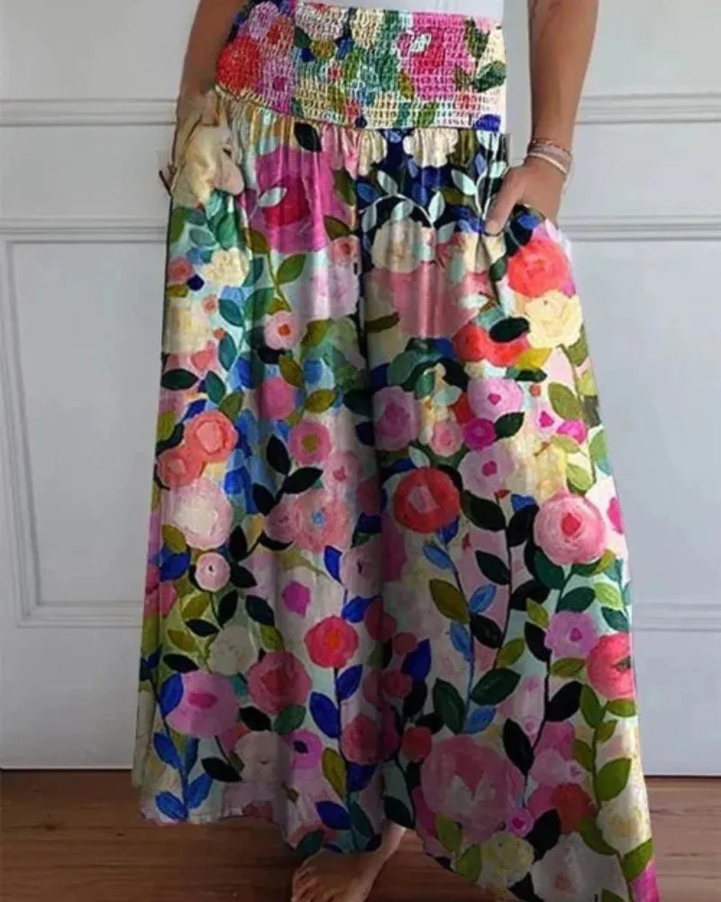 Sylvia | Pantalon Large Taille Haute Ultra Confortable